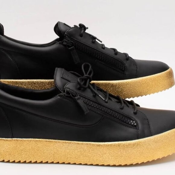 Giuseppe Zanotti Frankie Low-Top Leather Sneakers Men’s 10US / 43EU - Picture 2 of 4